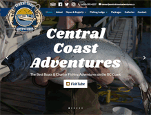 Tablet Screenshot of centralcoastadventures.ca